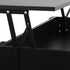 Coffee Table with Lift Up Top Storage Space Wooden Black