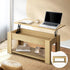 Coffee Table with Lift Up Top Storage Space Wooden Beige