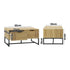 Coffee Table with Storage Drawers Wooden Natural
