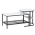 Nesting Coffee Table Set of 2 Detachable Faux Marble