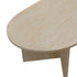 Coffee Table Sofa End Table Oval Side Cafe Desk Timber Beige