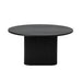 Coffee Table Round Wooden Black