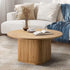 Coffee Table Side End Tables Round Wooden Furniture Natural