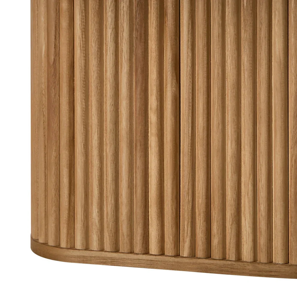 Coffee Table Side End Tables Round Wooden Furniture Natural