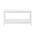 Coffee Table Storage Rack 2-Tier White
