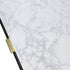 Oikiture Coffee Table 1 Drawer Sofa End Table Open Shelf Black & White