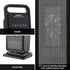 Devanti 2000W Ceramic Tower Heater Space Heaters Indoor Oscillating Black