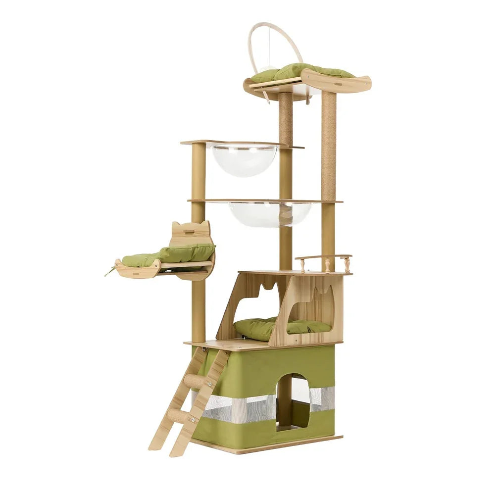 Cat Tree Tower Scratching Post Condo House Bed Furniture 190cm