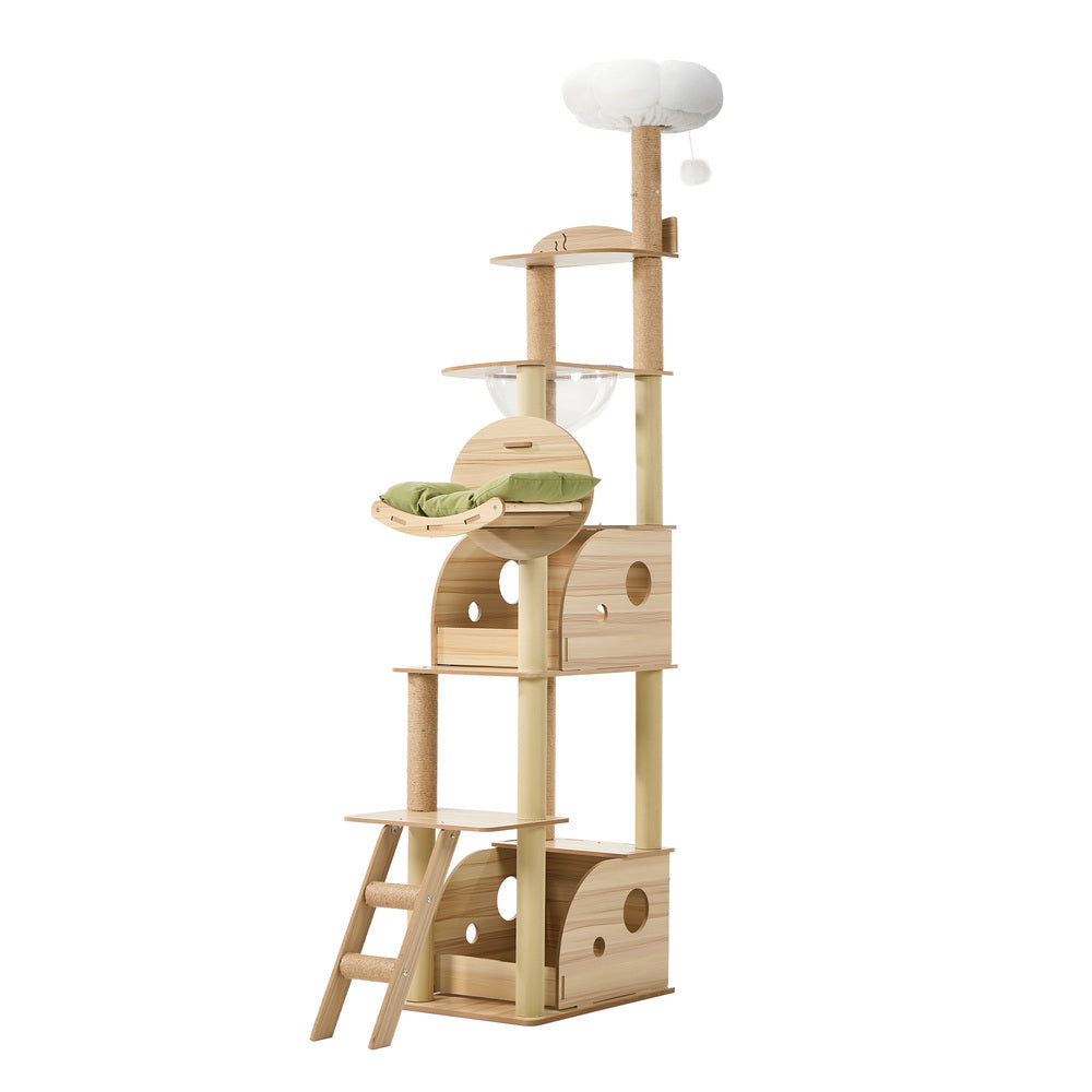 Cat Tree Scratching Post Condo House Bed Furniture 203cm