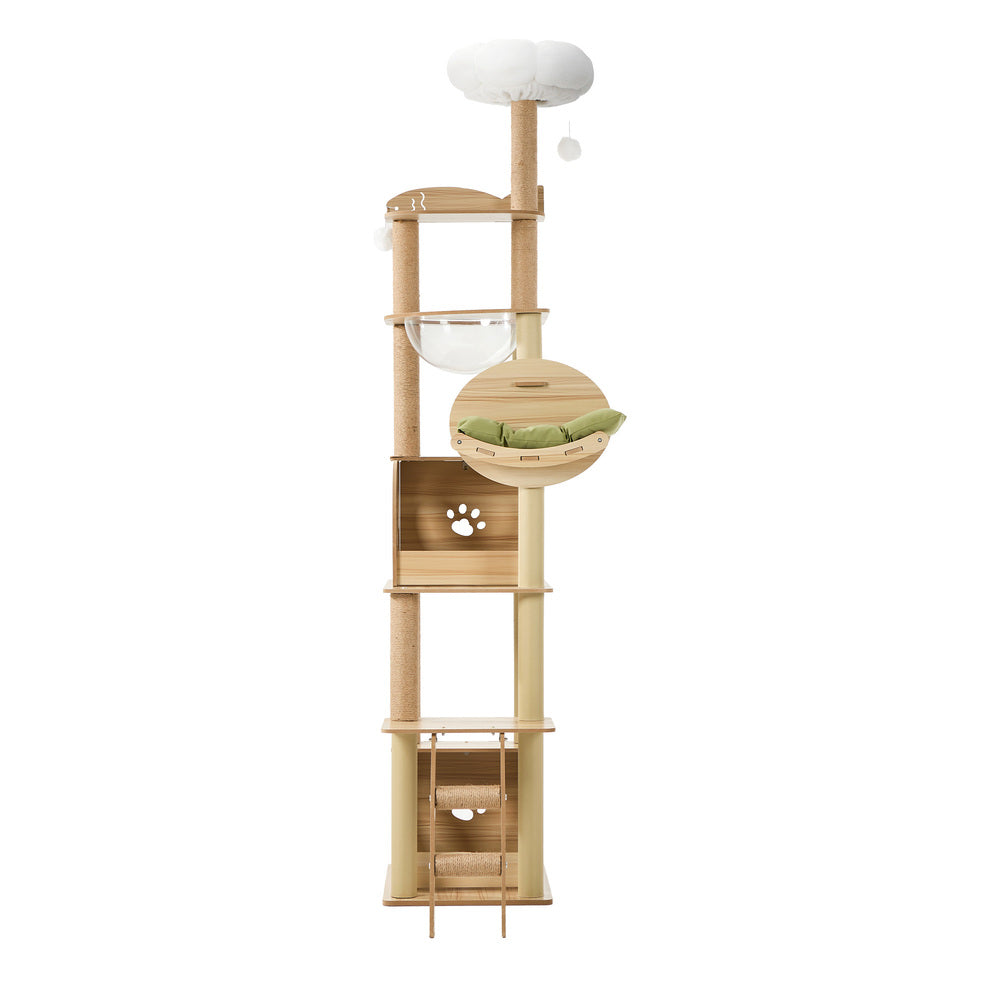 Cat Tree Scratching Post Condo House Bed Furniture 203cm