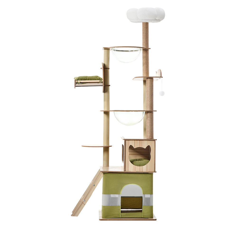 Cat Tree Tower Scratching Post 196cm Condo House Bed Furniture