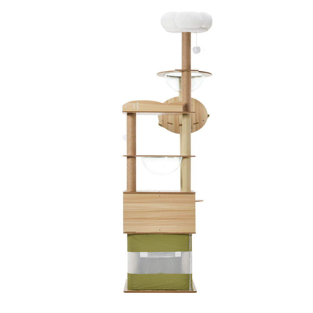 Cat Tree Tower Scratching Post 196cm Condo House Bed Furniture
