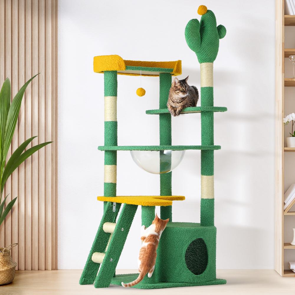 Cat Tree Tower Scratching Post 144cm Pet Condo