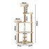 Alopet Cat Tree Rattan Cat Scratching Post 153CM