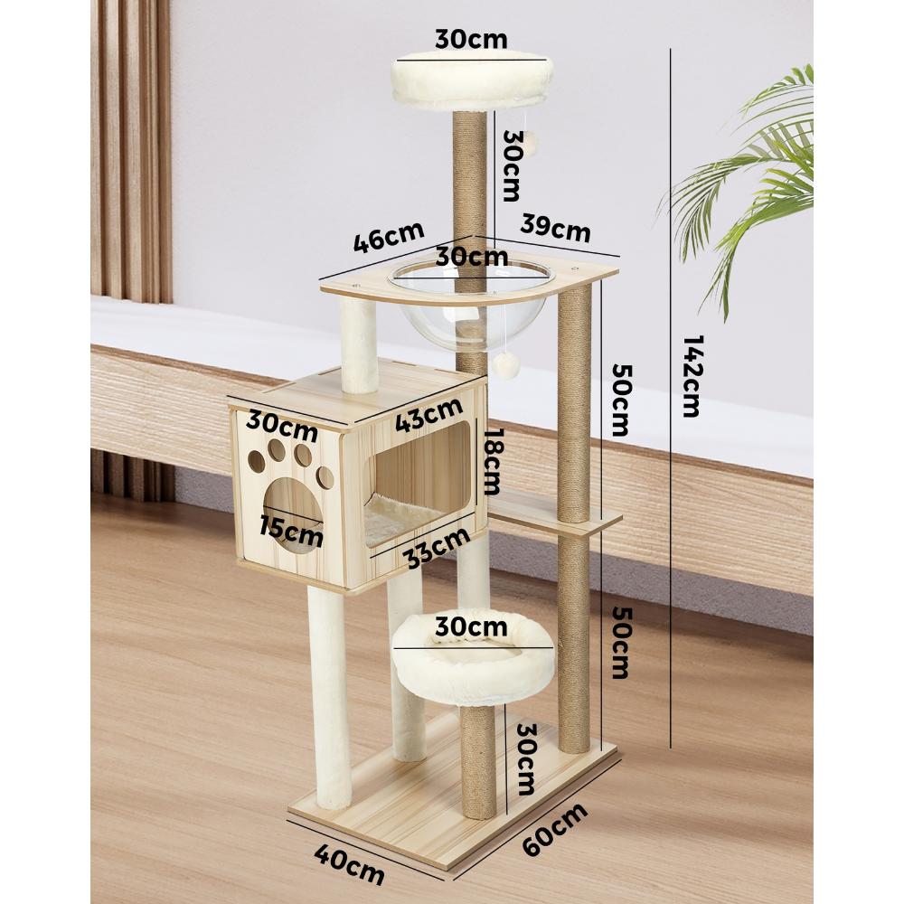 Cat Tree Tower Scratching Post Scratcher Cats Condo