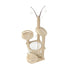 132cm Wooden Cat Tree Scratching Post Acrylic Bowl