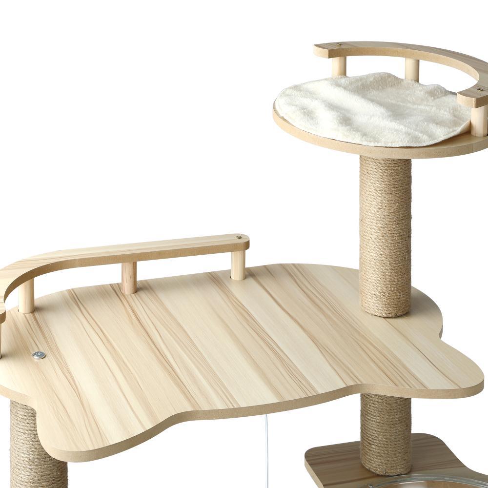 174 cm Cat Tree with Scratching Post Cat Condo Ladder