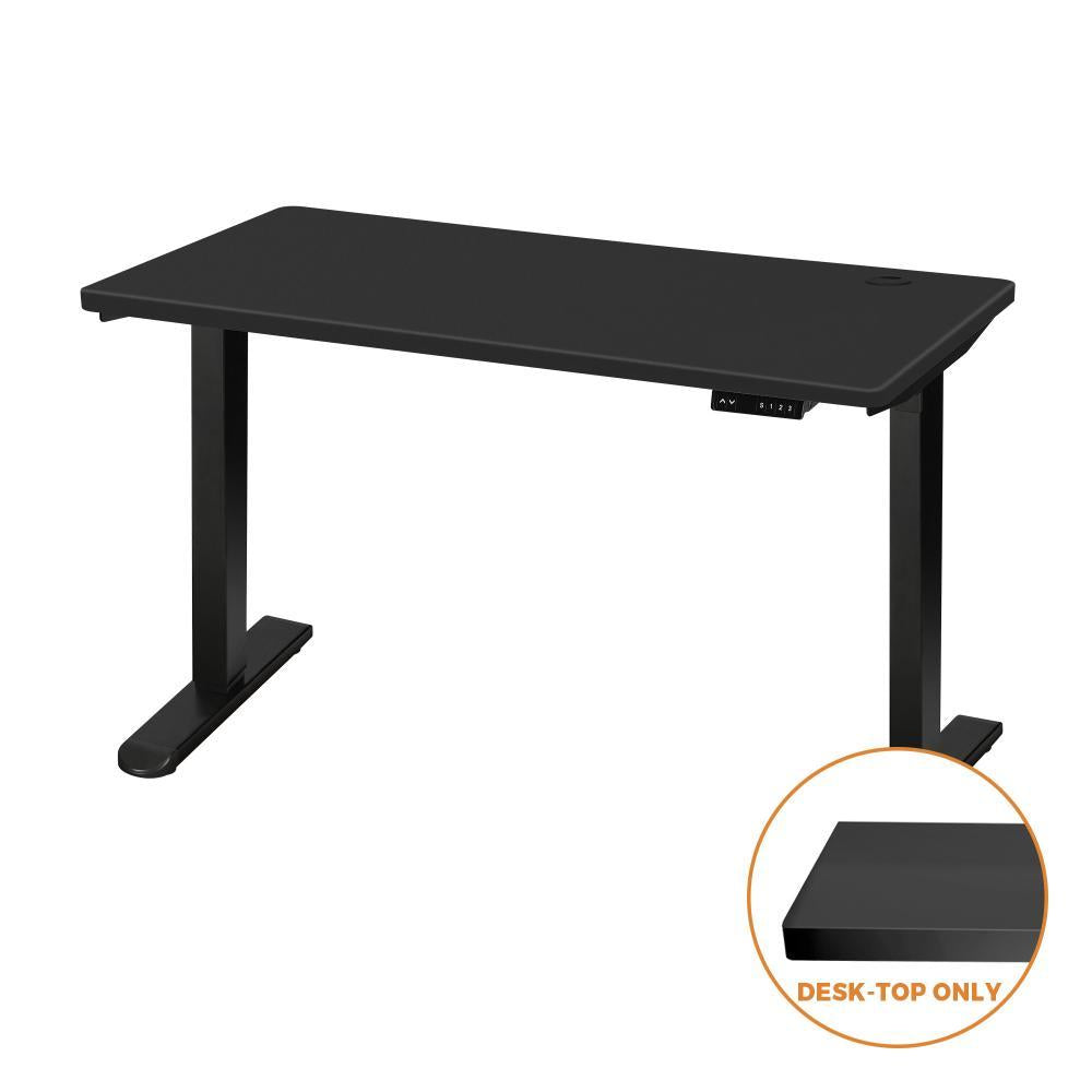 Standing Desk Top with Drilled Hole Black 140x70cm
