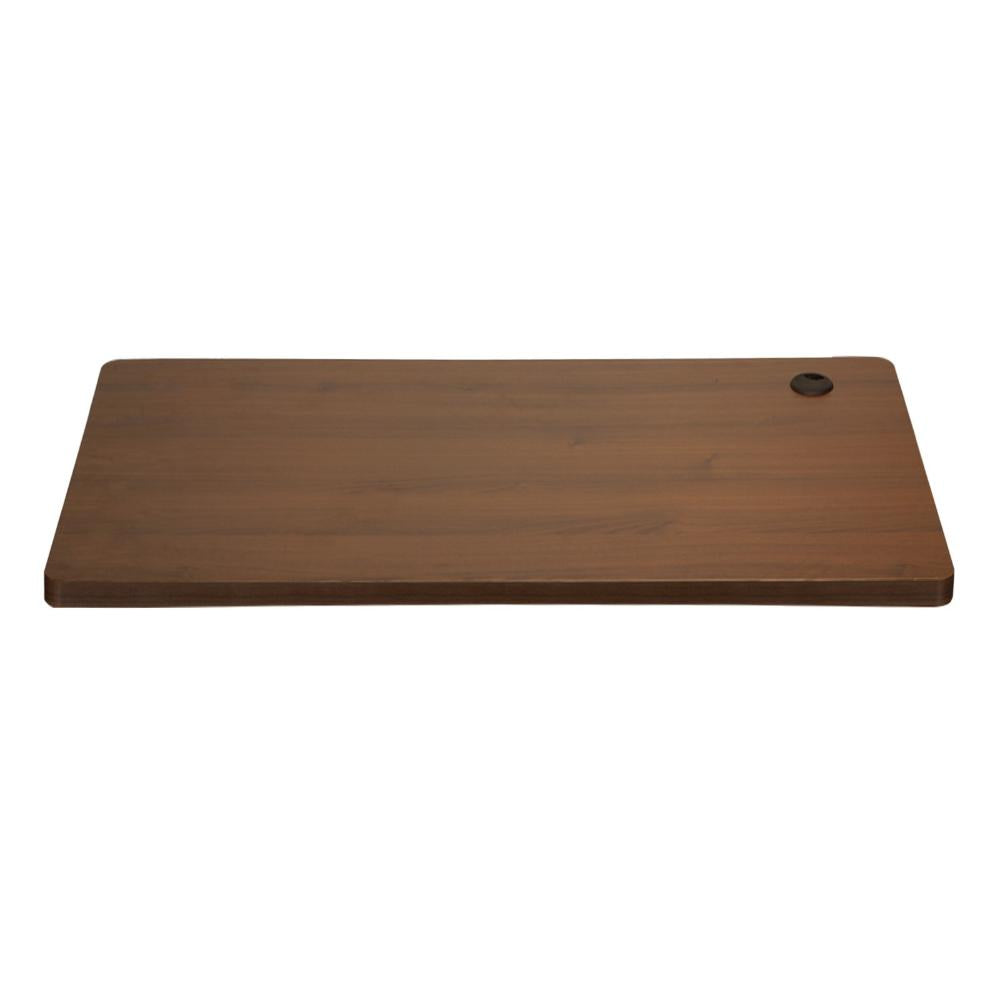 Standing Desk Top with Drilled Hole Walnut 150x75cm