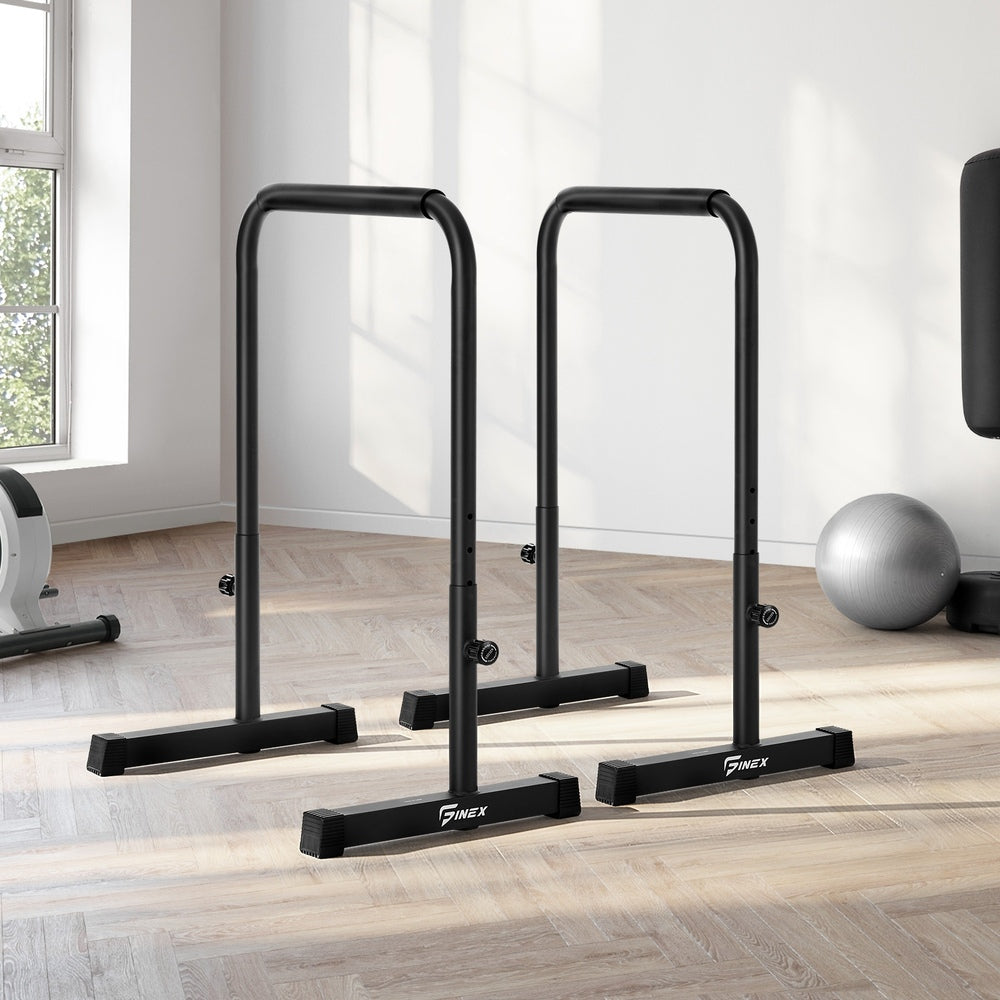 Parallel Dip Bar Adjustable Dip Stand Push Up Gym Fitness