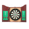 18" Dartboard Dart Board with Steel Darts Wooden Cabinet Party Game