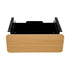 Oikiture Under Desk Drawer with 2 Drawers Dividers Natural and Black