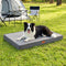 Dog Bed Large Water-resistant Egg Crate Foam Orthopedic Pet Mat Grey