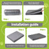 Dog Bed Large Water-resistant Egg Crate Foam Orthopedic Pet Mat Grey