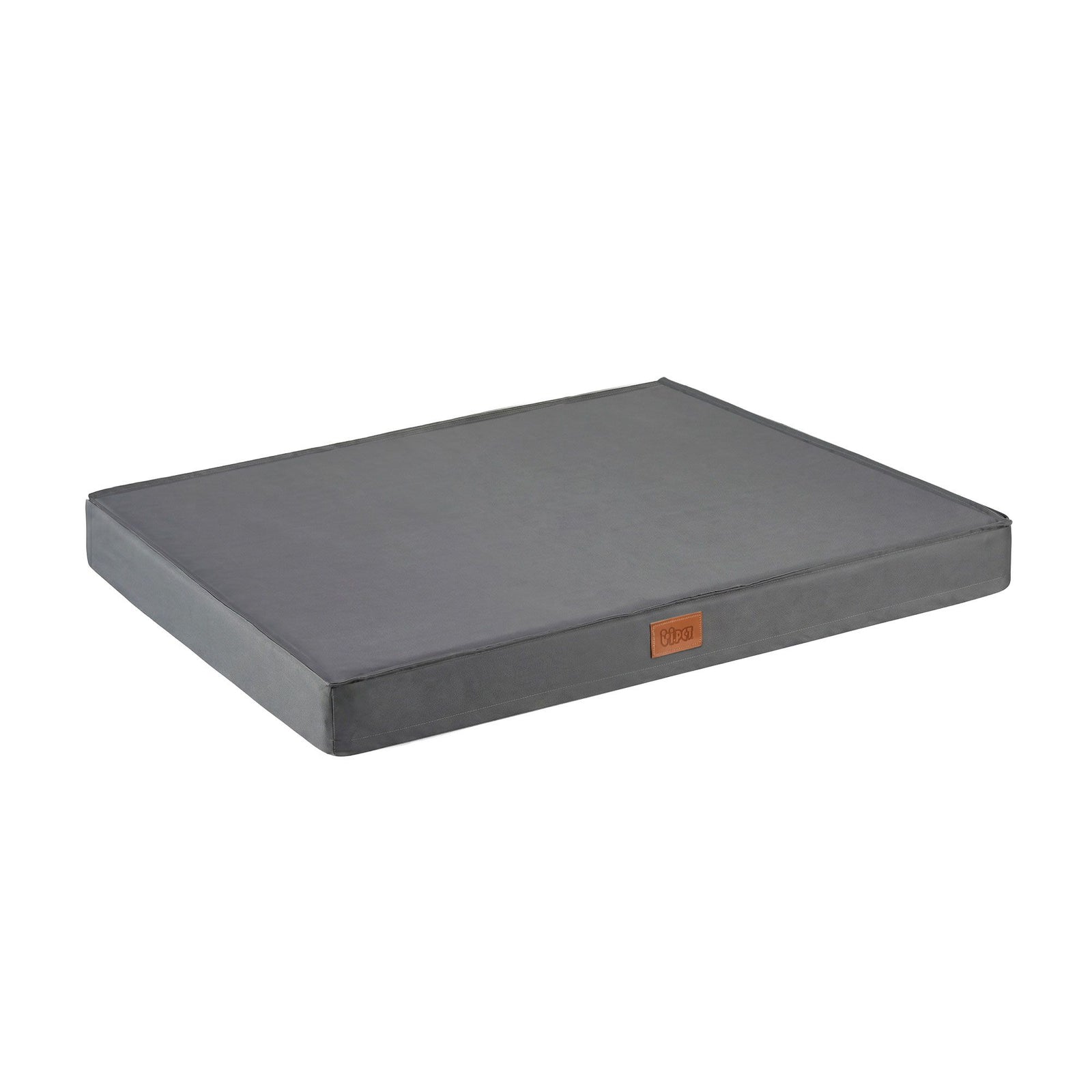 Dog Bed Large Water-resistant Egg Crate Foam Orthopedic Pet Mat Grey