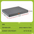 Dog Bed Large Water-resistant Egg Crate Foam Orthopedic Pet Mat Grey