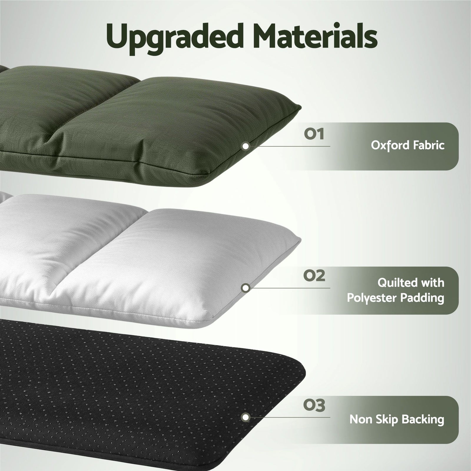 Outdoor Dog Bed Large Water-resistant Washable Foldable Travel Dog Mat Green