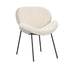 Dining Chair Faux sherpa Cream