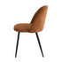 2x Dining Chairs Accent Chair Armchair Kitchen Linen Orange