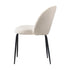 2x Dining Chairs Upholstered Sherpa White