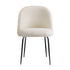 8x Dining Chairs Upholstered Sherpa White