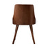 8x Wooden Dining Chairs Faux Leather Padded Black