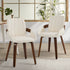 Oikiture 2x Dining Bentwood Chairs PU Leather Kitchen Beige