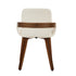 Oikiture 2x Dining Bentwood Chairs PU Leather Kitchen Beige