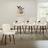 Oikiture 4x Bentwood Dining Chairs PU Leather Beige