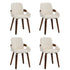 Oikiture 4x Bentwood Dining Chairs PU Leather Beige