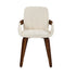 Oikiture 4x Bentwood Dining Chairs PU Leather Beige