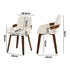 Oikiture 4x Bentwood Dining Chairs PU Leather Beige