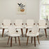 Oikiture 6x Bentwood Dining Chairs PU Leather Beige
