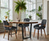 Oikiture 2x Dining Bentwood Chairs PU Leather Kitchen Black