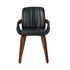 Oikiture 4x Bentwood Dining Chairs PU Leather Black
