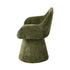 4x Dining Chair Swivel Armchair Lounge Chairs Chenille Green