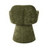 Chenille Swivel Dining Chair – 360° Rotating Seat, Tufted Design, Green