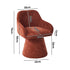 Oikiture 2x Dining Chair Swivel Lounge Accent Polyester Linen Red