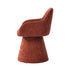 Oikiture 2x Dining Chair Swivel Lounge Accent Polyester Linen Red