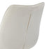 2x Accent Dining Chairs Upholstered Linen Fabric White